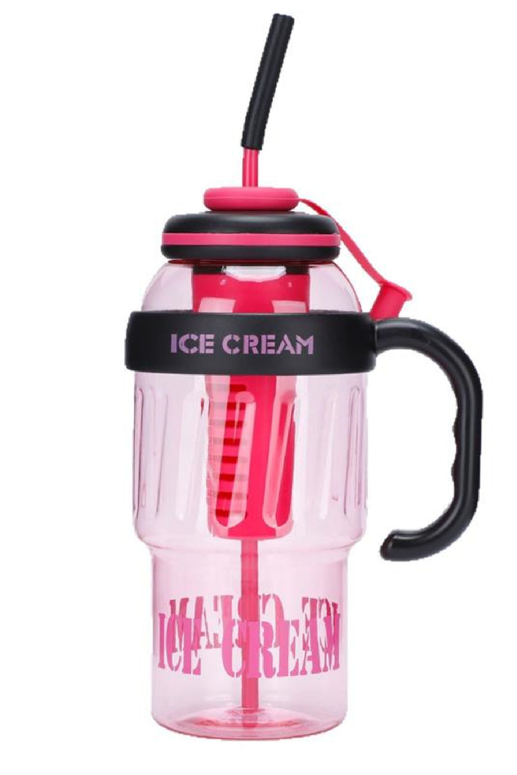 Longinus Bpa İçermez Kolay Taşınabilir Detoks Bölmeli Su Matarası 1300ML (1.3L) Fuşya