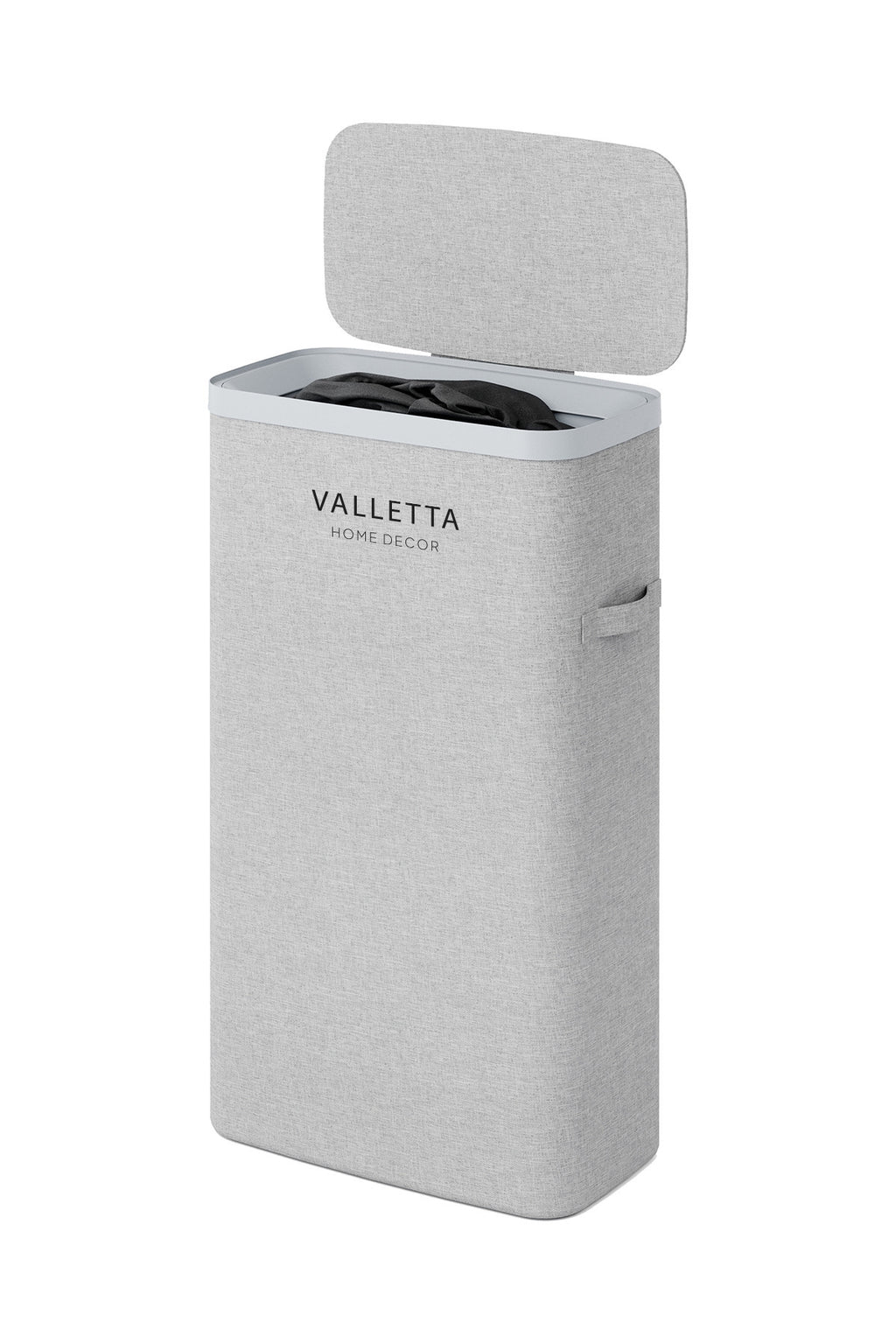 Paloma 40l Tek Yıkanabilir Bölmeli Katlanabilir Kumaş Kirli Çamaşır Sepeti Light Gray