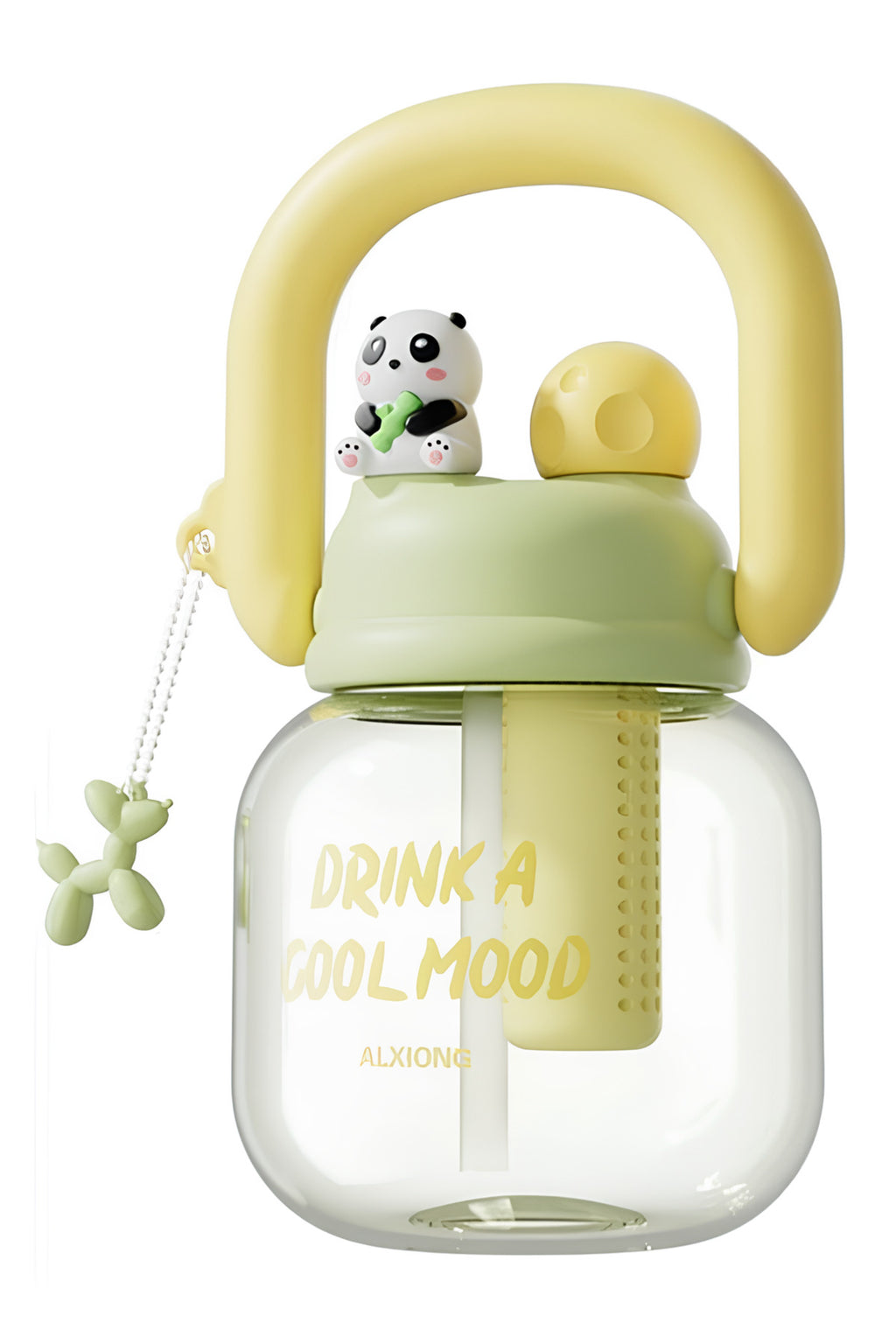 Bernina Bpa İçermez Kolay Taşınabilir Detoks Bölmeli Su Matarası 800ML Sarı