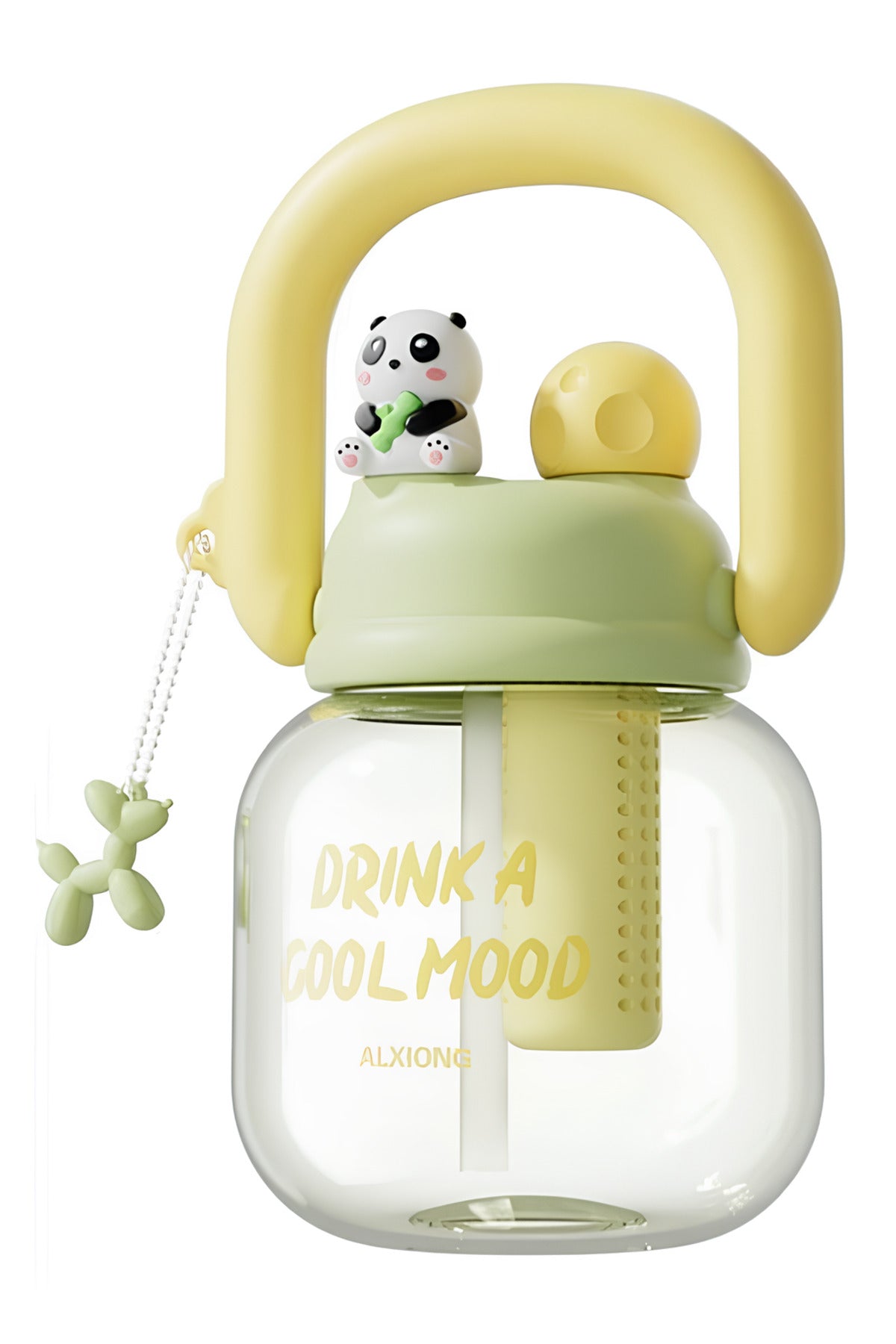 Bernina Bpa İçermez Kolay Taşınabilir Detoks Bölmeli Su Matarası 800ML Sarı