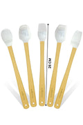 Indigo 5'li Gri Mermer Bambu Silikon Spatula Seti Uzun 26 Cm