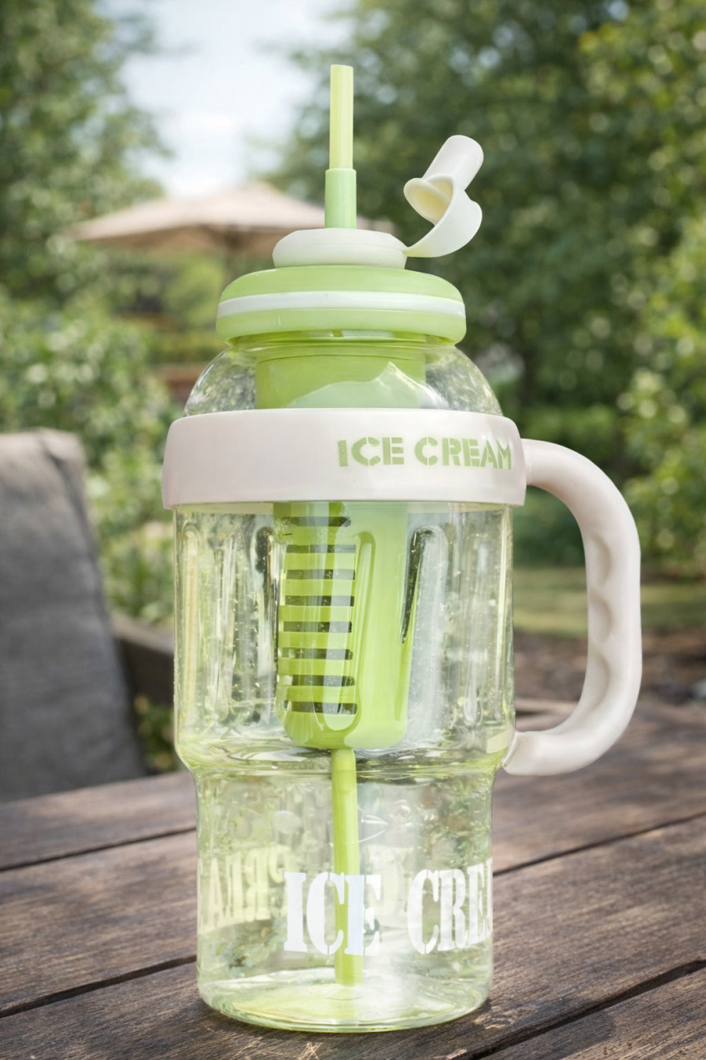 Longinus Bpa İçermez Kolay Taşınabilir Detoks Bölmeli Su Matarası 1300ML (1.3L) Yeşil