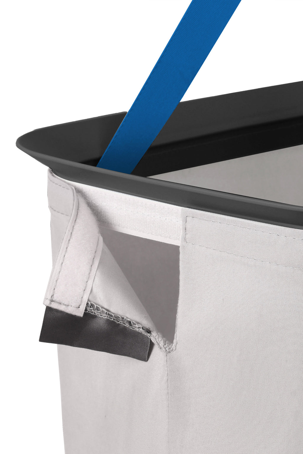 Paloma 60l Tek Yıkanabilir Bölmeli Katlanabilir Kumaş Kirli Çamaşır Sepeti Ink Black