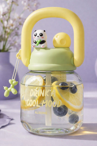 Bernina Bpa İçermez Kolay Taşınabilir Detoks Bölmeli Su Matarası 800ML Sarı