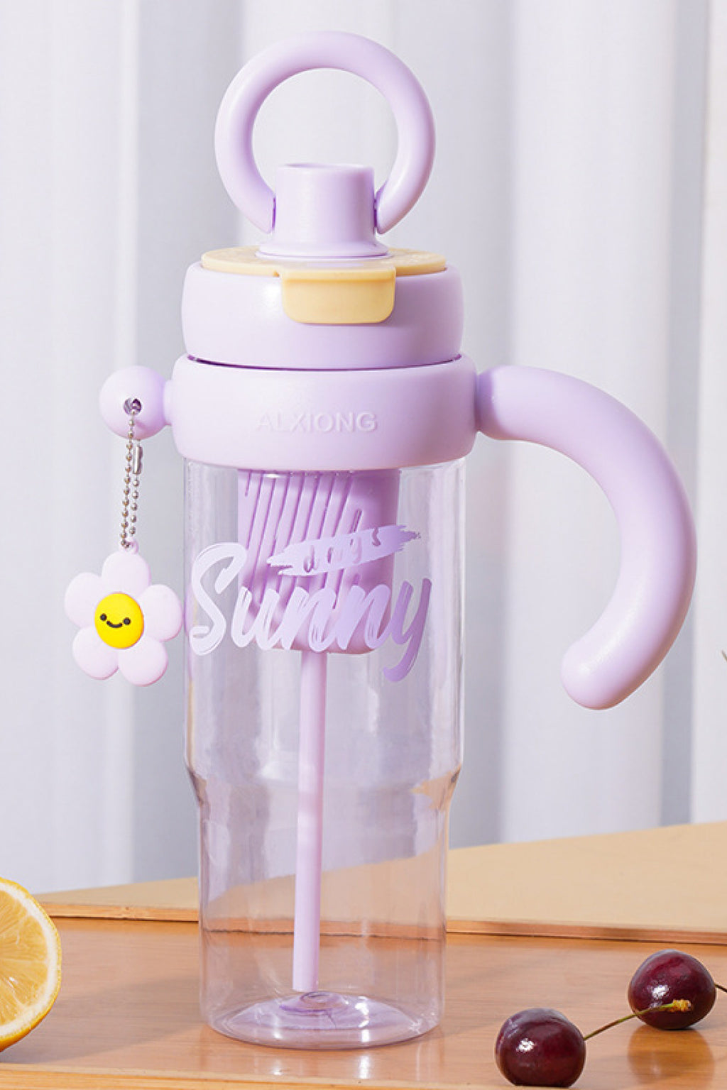 Portosino Bpa İçermez Kolay Taşınabilir Detoks Bölmeli Su Matarası 1200ML (1.2L) Mor